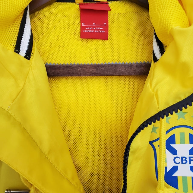 Corta Vento Seleção Brasileira Amarelo e Azul - Nike