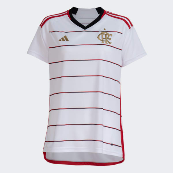 Camisa Flamengo II 23/24 Torcedor Adidas Feminina - Branco