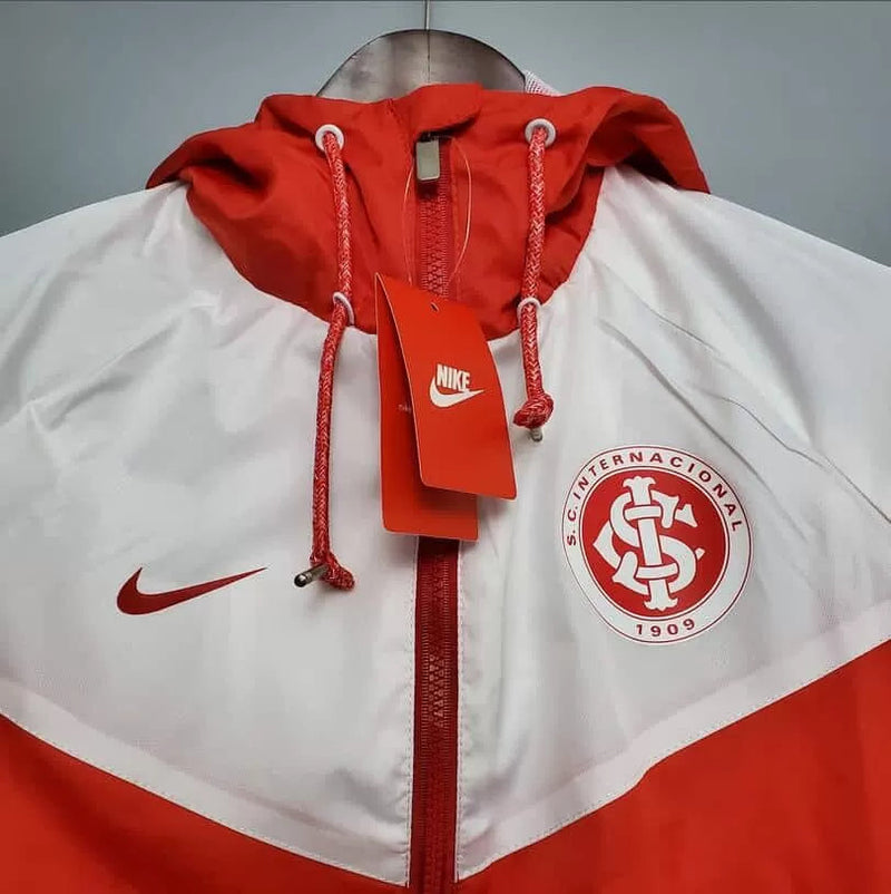 Corta Vento Internacional Branco e Vermelho - Nike