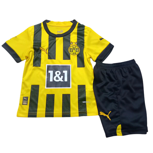 Conjunto Infantil Borussia Dortmund I 22/23 - Amarela