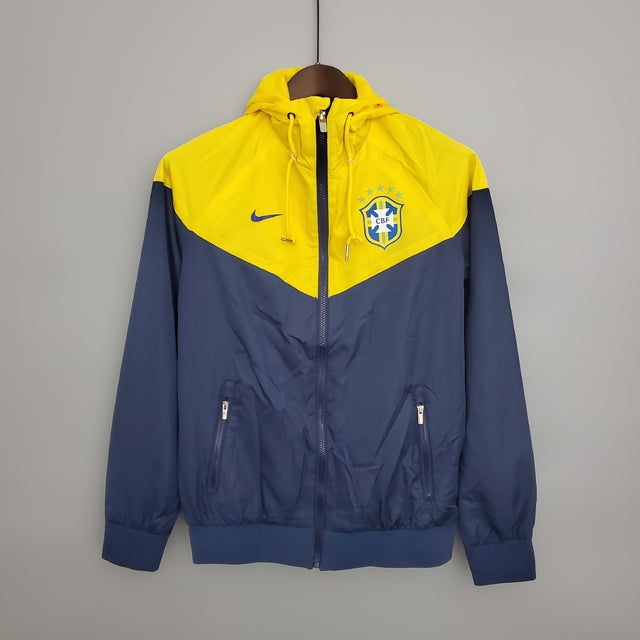 Corta Vento Seleção Brasileira Amarelo e Azul - Nike