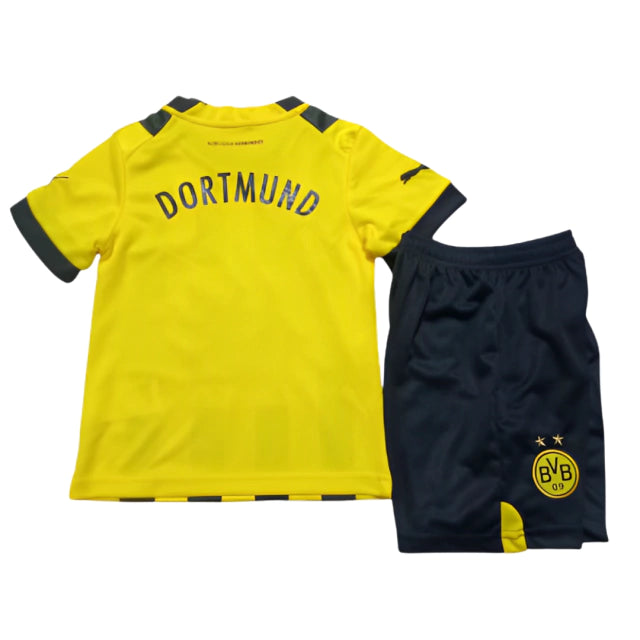 Conjunto Infantil Borussia Dortmund I 22/23 - Amarela