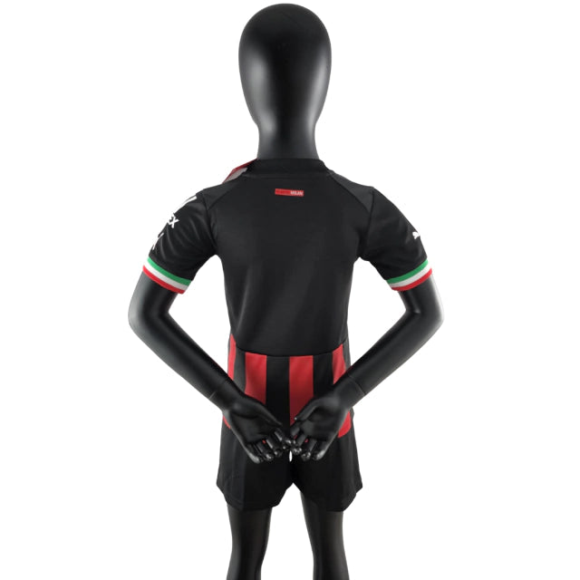 Conjunto Infantil Milan I 22/23 - Vermelho e Preto