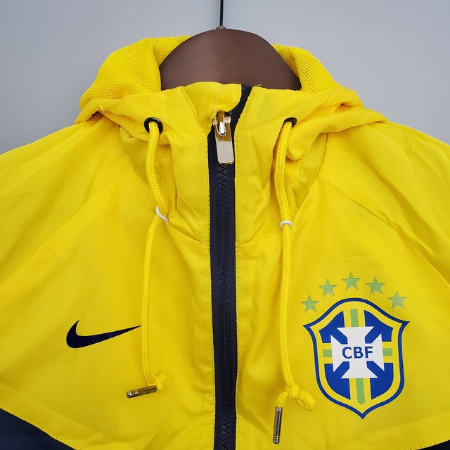 Corta Vento Seleção Brasileira Amarelo e Azul - Nike