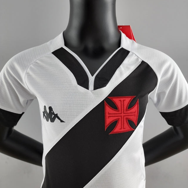 Conjunto Infantil Vasco da Gama II 22/23 - Branco e Preto