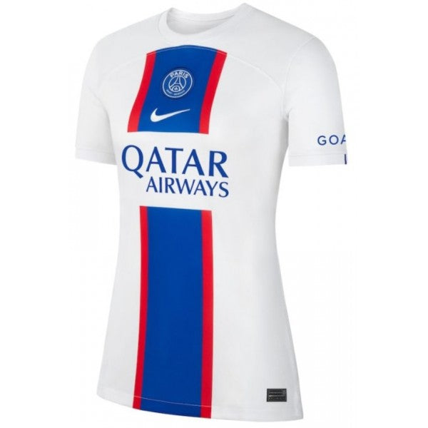 Camisa Paris Saint Germain - PSG Third 22/23 Torcedor Nike Feminina - Branca