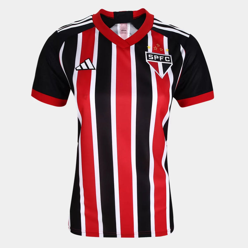 Camisa São Paulo II 23/24 Torcedor Adidas Feminina - Vermelho e Branco