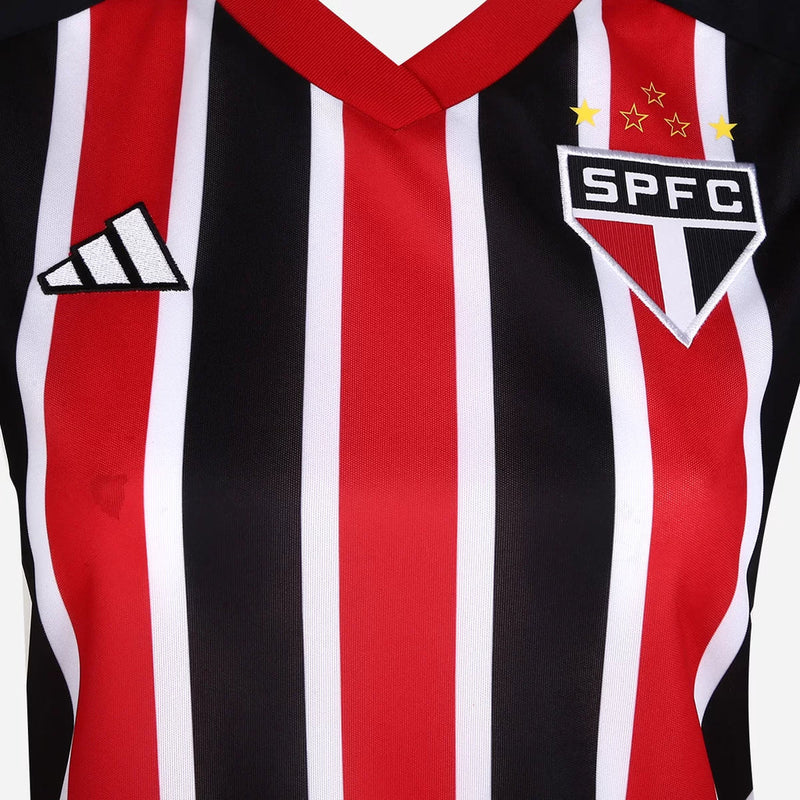 Camisa São Paulo II 23/24 Torcedor Adidas Feminina - Vermelho e Branco