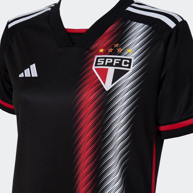 Camisa São Paulo III 23/24 Torcedor Adidas Feminina - Preto