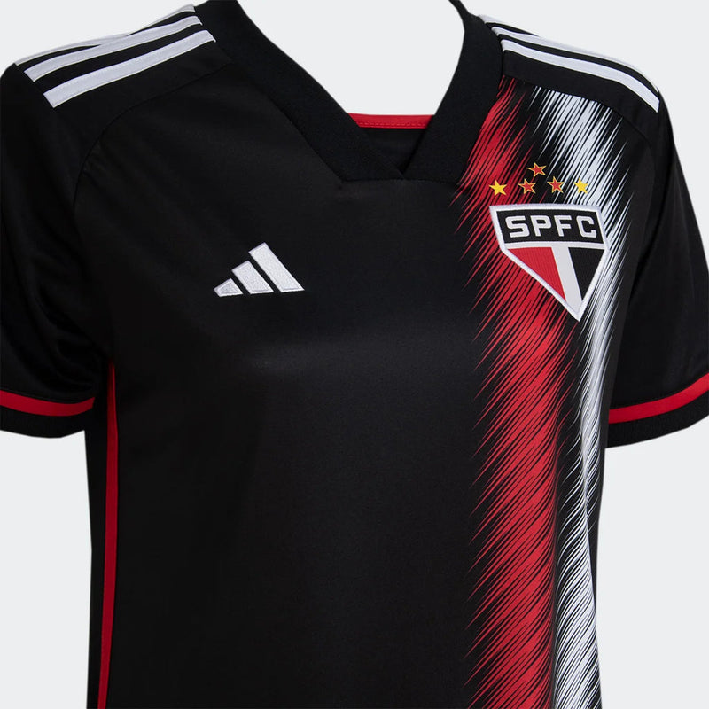 Camisa São Paulo III 23/24 Torcedor Adidas Feminina - Preto