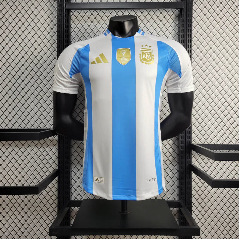 Camisa Seleção da Argentina l 24/25 Versão Jogador - Azul e Branca - Adidas