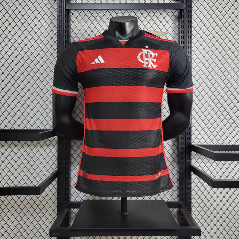 Camisa Flamengo l 24/25 Versão Jogador - Vermelha e Preta - Adidas