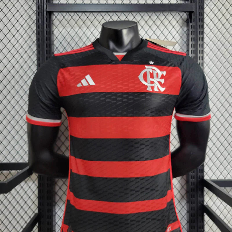 Camisa Flamengo l 24/25 Versão Jogador - Vermelha e Preta - Adidas