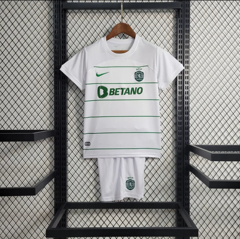 Kit infantil Sporting ll 23/24 - Branco e Verde - Nike