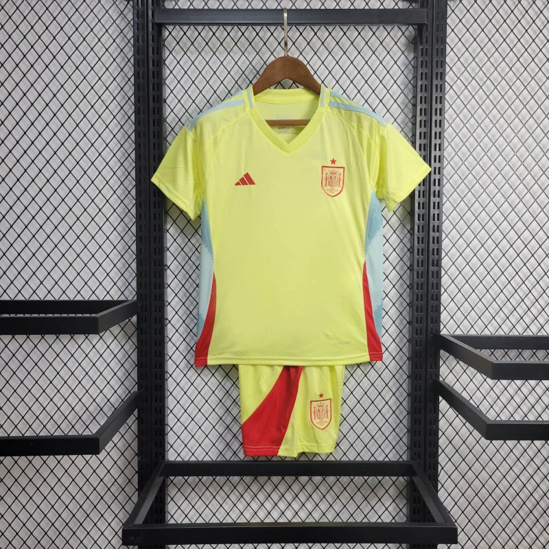 Kit Infantil  Espanha ALTERNATIVA 24/25  Adidas - amarelo