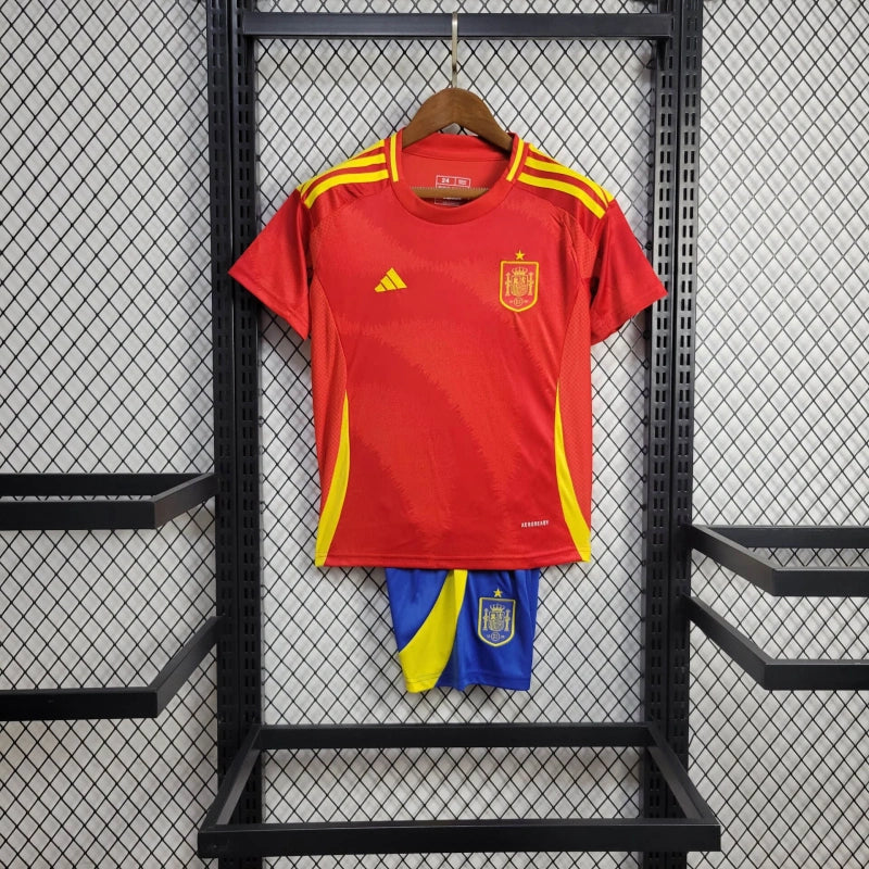 Kit Infantil Espanha  24/25 Adidas- vermelho