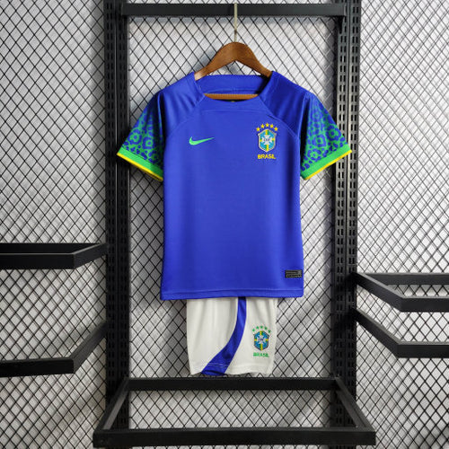 Kit Infantil Seleção Brasileira ll 23/24 - Azul e Branco - Nike