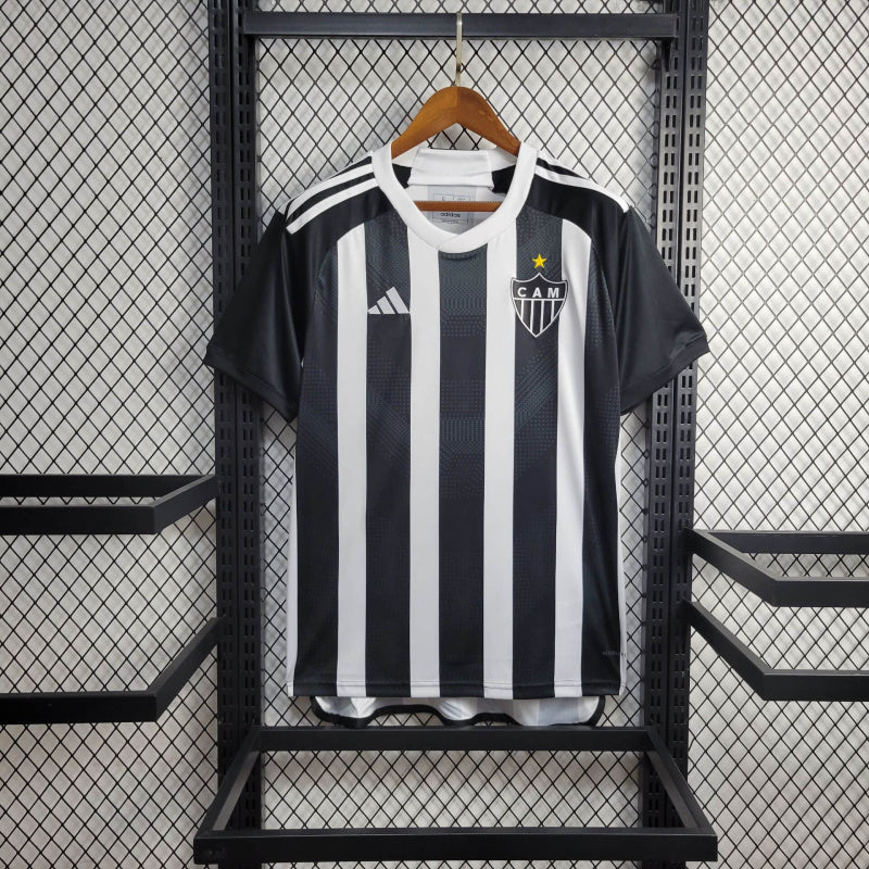 Camisa Atlético Mineiro I 24/25 - Preta e Branca - Adidas - Masculina