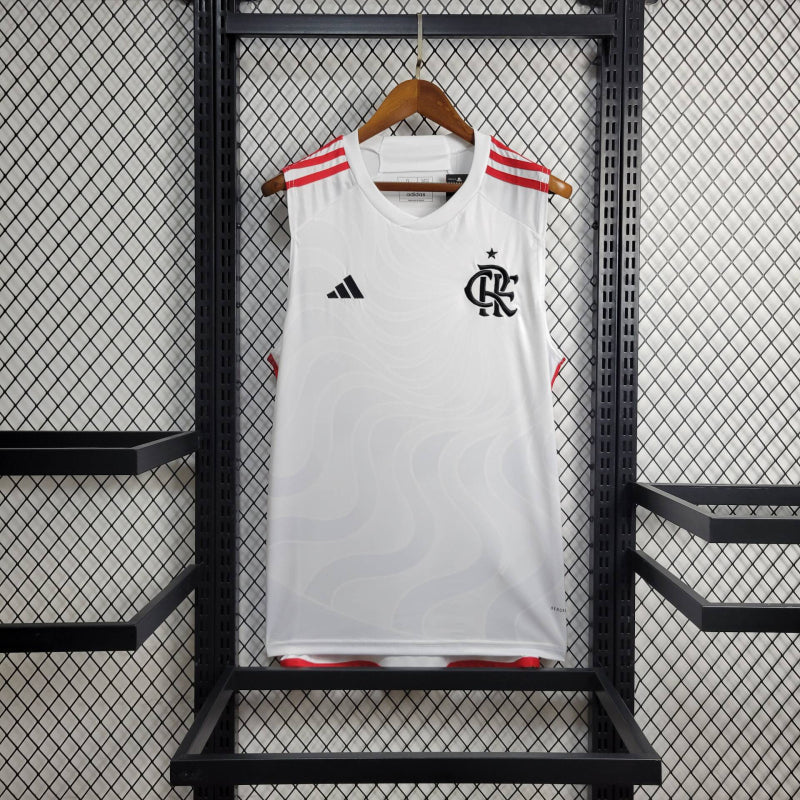 Camisa Regata Flamengo II 24/25 - Branca - Adidas - Masculina