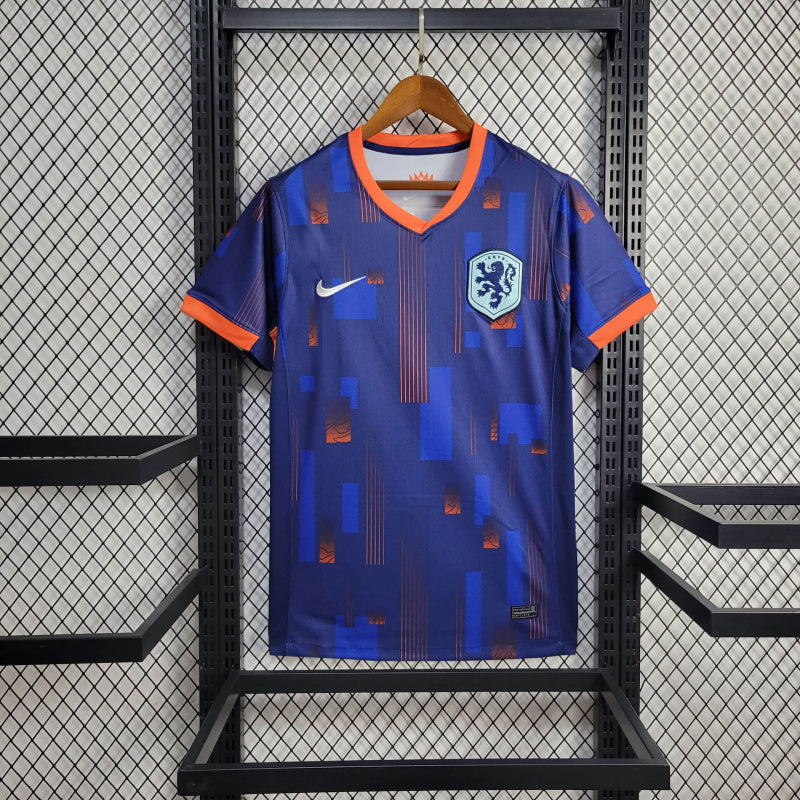 Camisa Seleção da Holanda II 24/25 - Azul e Laranja - Nike - Masculina