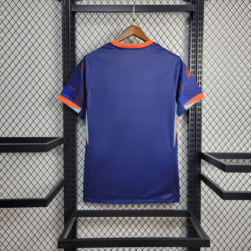 Camisa Seleção da Holanda II 24/25 - Azul e Laranja - Nike - Masculina