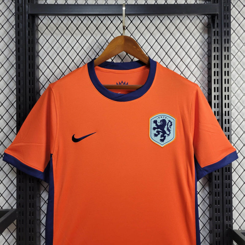 Camisa Seleção da Holanda I 24/25 - Laranja - Nike - Masculina