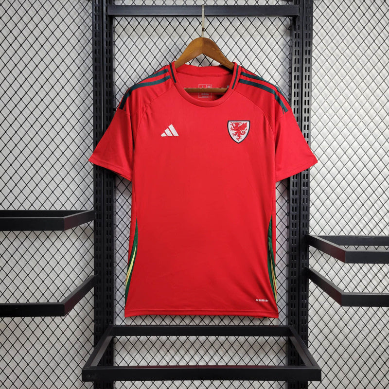 Camisa Seleção País de Gales l 24/25 - Vermelha - Adidas - Masculina