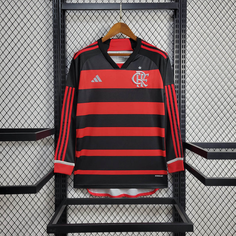 CAMISA FLAMENGO MANGA LONGA  1 ADIDAS 24/25