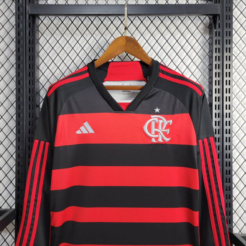 CAMISA FLAMENGO MANGA LONGA  1 ADIDAS 24/25