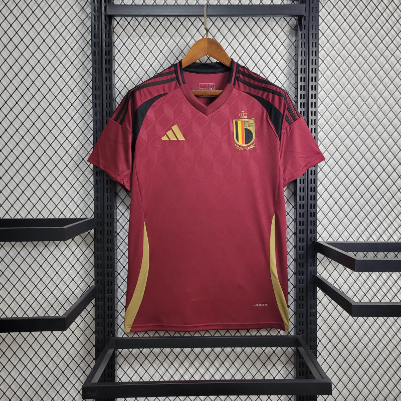 Camisa Seleção da Bélgica l 24/25 - Bordô - Adidas - Masculina