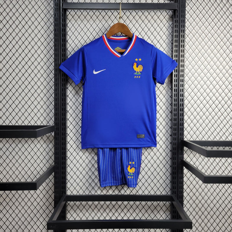 Kit Infantil Seleção da França l 24/25 - Azul - Nike