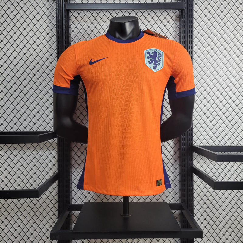 Camisa Seleção da Holanda l 24/25 Versão Jogador - Laranja - Nike