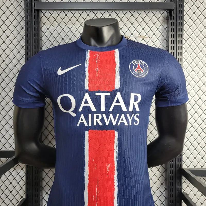 Camisa PSG I 24/25 Masculino Versão Jogador - Azul-Vermelho -Nike