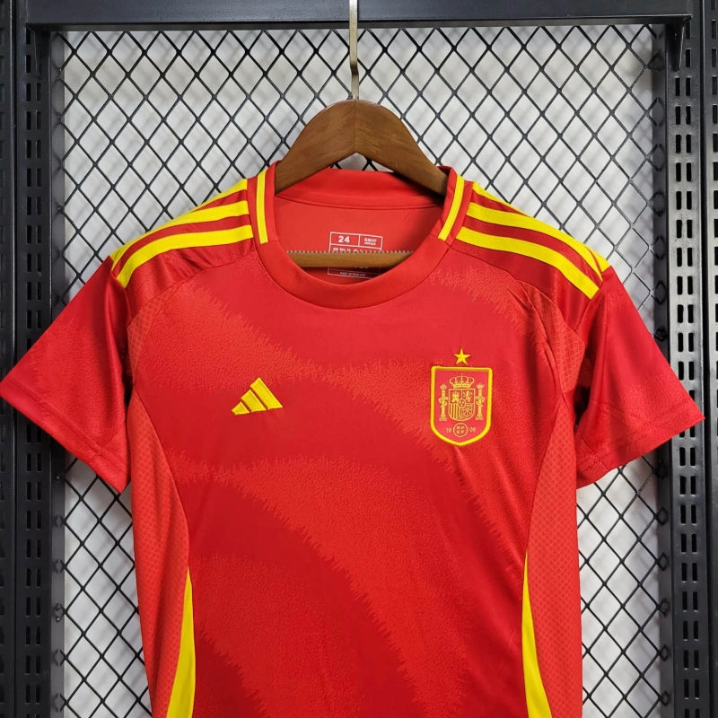 Kit Infantil Espanha  24/25 Adidas- vermelho