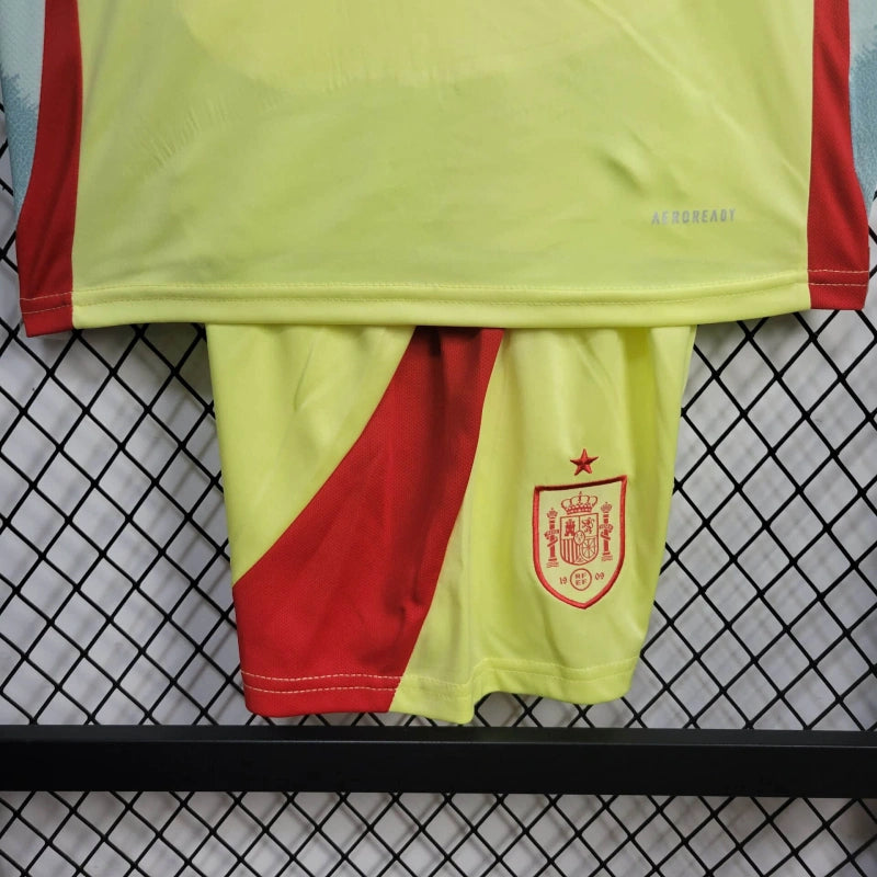 Kit Infantil  Espanha ALTERNATIVA 24/25  Adidas - amarelo