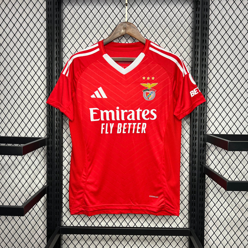 Camisa Benfica l 24/25 - Vermelha e Branca - Adidas - Masculina