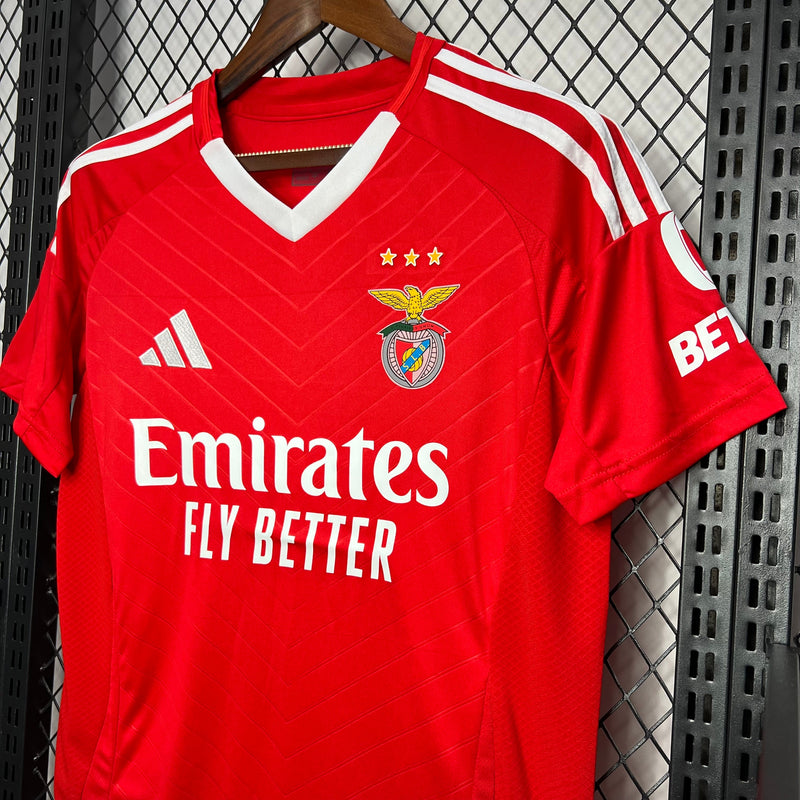 Camisa Benfica l 24/25 - Vermelha e Branca - Adidas - Masculina