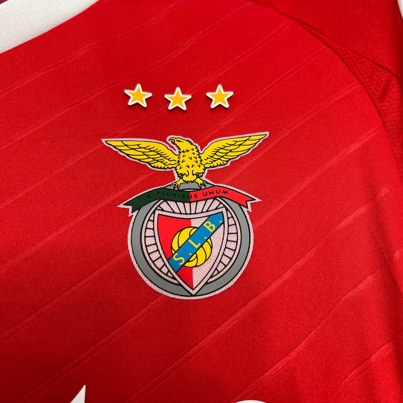 Camisa Benfica l 24/25 - Vermelha e Branca - Adidas - Masculina