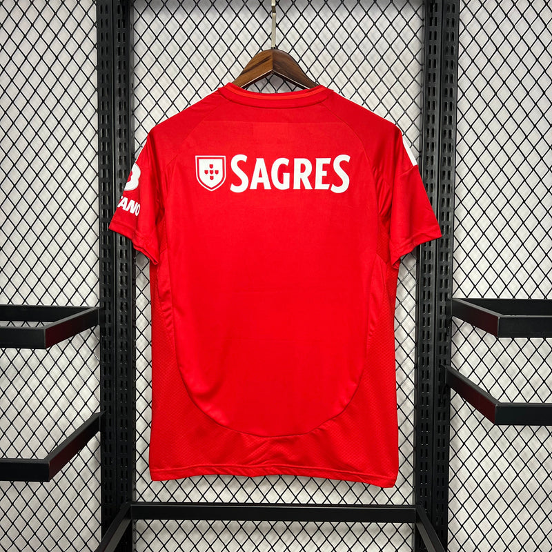 Camisa Benfica l 24/25 - Vermelha e Branca - Adidas - Masculina