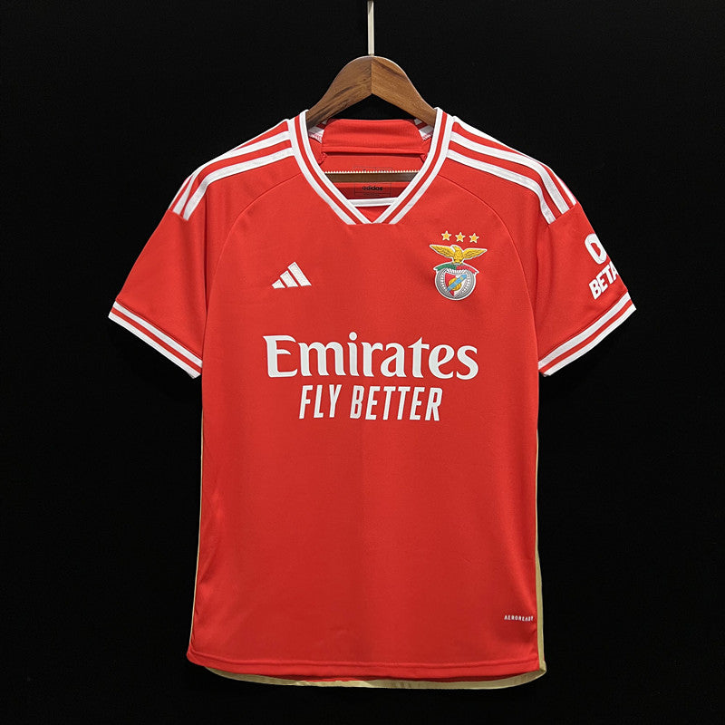 Camisa Benfica l 23/24 - Vermelha e Branca - Adidas - Masculina