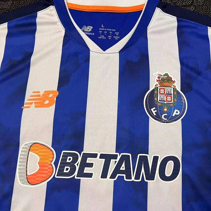 Camisa Porto principal azul e branco 24/25