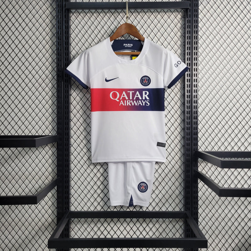 Kit Infantil PSG-23/24-Branco- NIKE