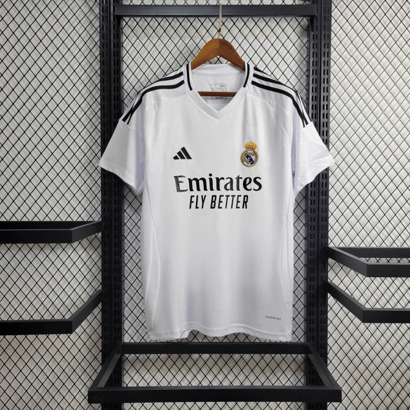 Camisa Real Madrid I 24/25 - Branca - Adidas - Masculina