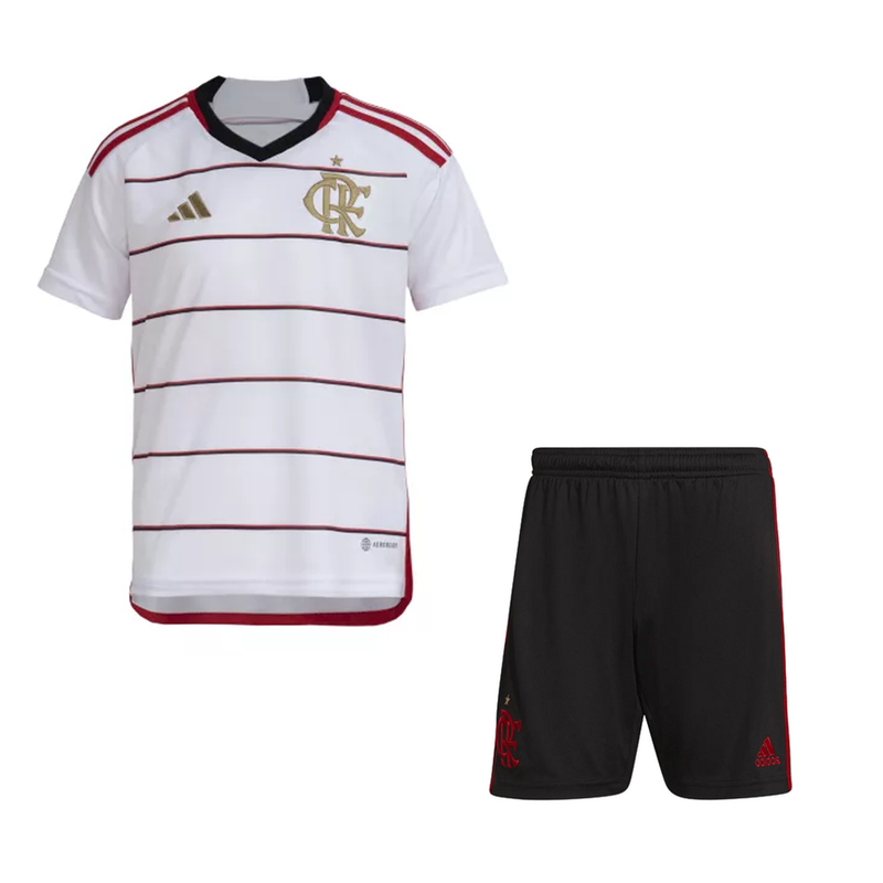 Conjunto Infantil Flamengo I 23/24 - Branco