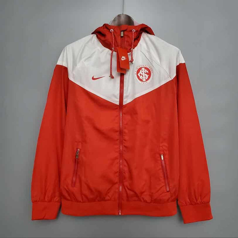 Corta Vento Internacional Branco e Vermelho - Nike