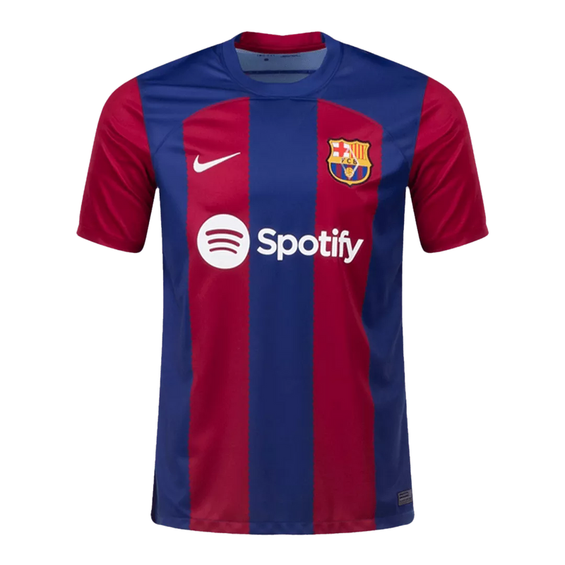 Camisa Barcelona I 23/24 Vermelha e Azul - Lançamento