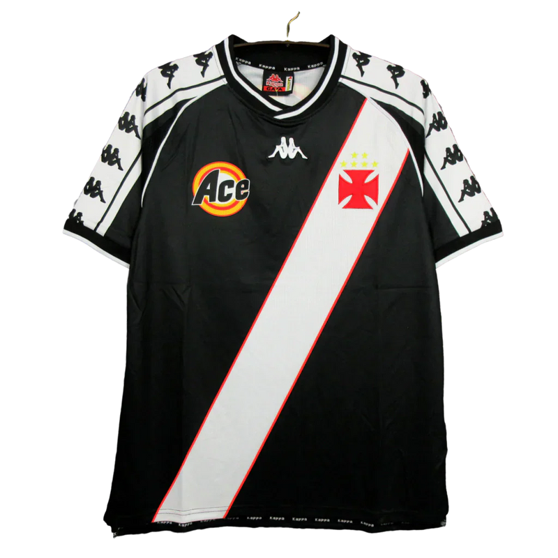 Camisa Vasco Retrô II 2000 Torcedor Kappa Masculina - Preta