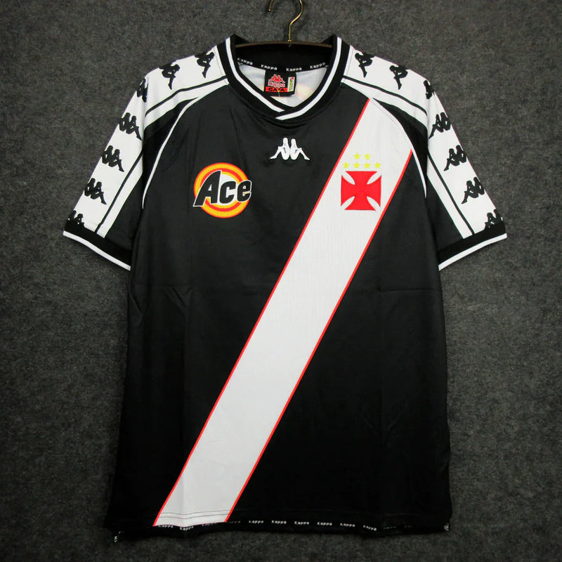 Camisa Vasco Retrô II 2000 Torcedor Kappa Masculina - Preta