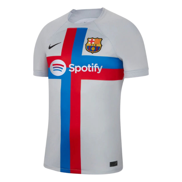 Camisa Barcelona III 22/23 Cinza Clara - Nike