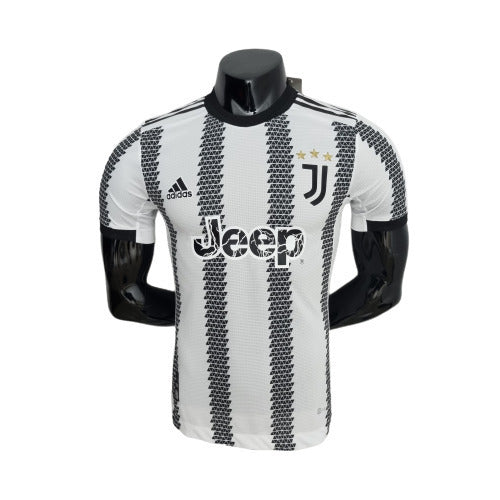 Camisa Juventus I 22/23 Masculino Jogador - Preta e Branca